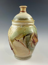 Load image into Gallery viewer, Abstract Decorated Lidded Jar