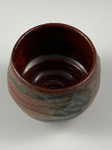 Tortoise Shell Glazed Sculpted Tea Bowl