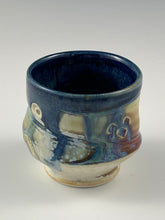 Load image into Gallery viewer, Sculpted Blue Lined Tea Bowl
