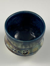 Load image into Gallery viewer, Sculpted Blue Lined Tea Bowl