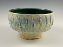 Load image into Gallery viewer, Matte Green Fluted Bowl
