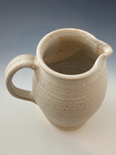 Load image into Gallery viewer, Half Dipped Cream White Stoneware Pitcher