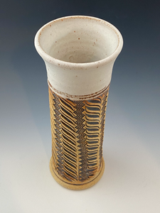 Carved Stoneware Vase
