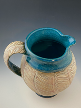 Load image into Gallery viewer, Textured Turquoise Pitcher
