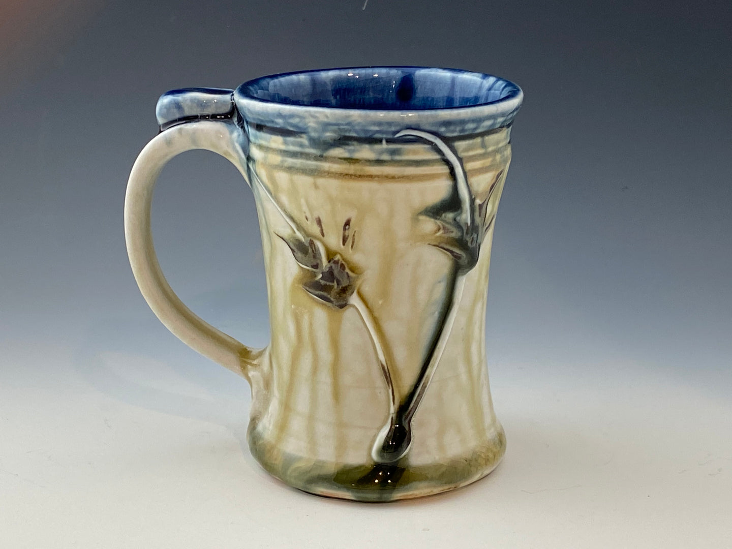 Cobalt Blue Lined 8 oz. Mug