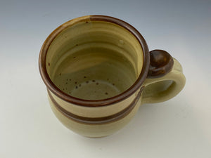 Tan and Brown Striped 10 oz. Mug