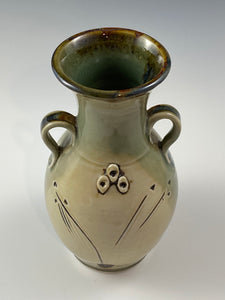 Two Toned Green Celadon Vase