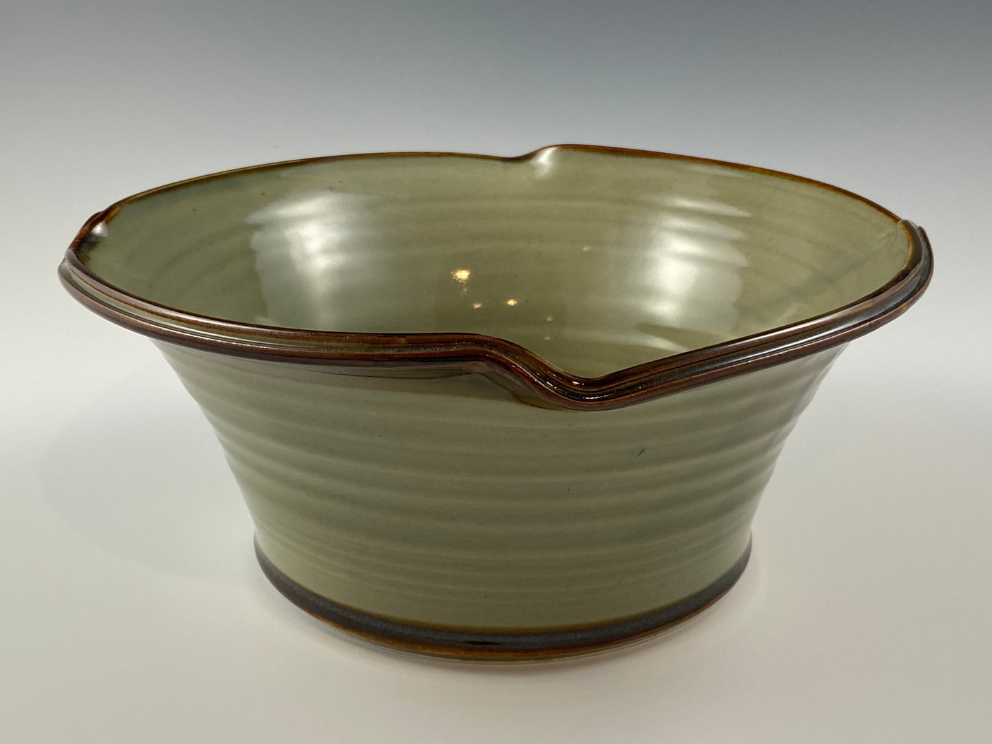 Sculpted Iron Accented Bowl