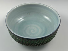 Load image into Gallery viewer, Fluted Dark Green Bowl
