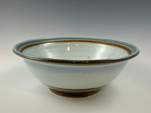 Soft Blue Iron Accented Bowl