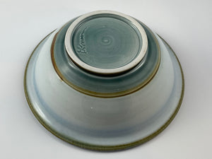Soft Blue Iron Accented Bowl