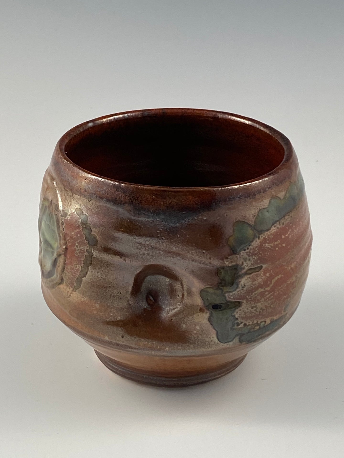 Tortoise Shell Glazed Sculpted Tea Bowl