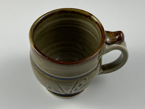 Carved Celadon 8 oz. Mug