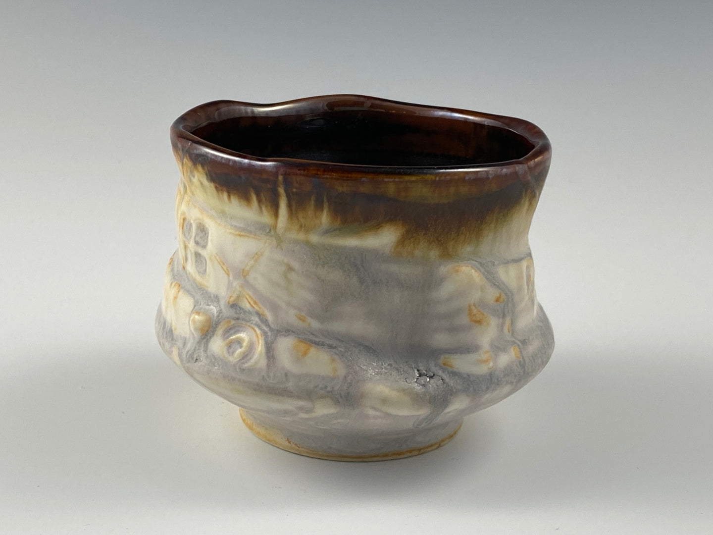 Earthy Sculpted Tea Bowl