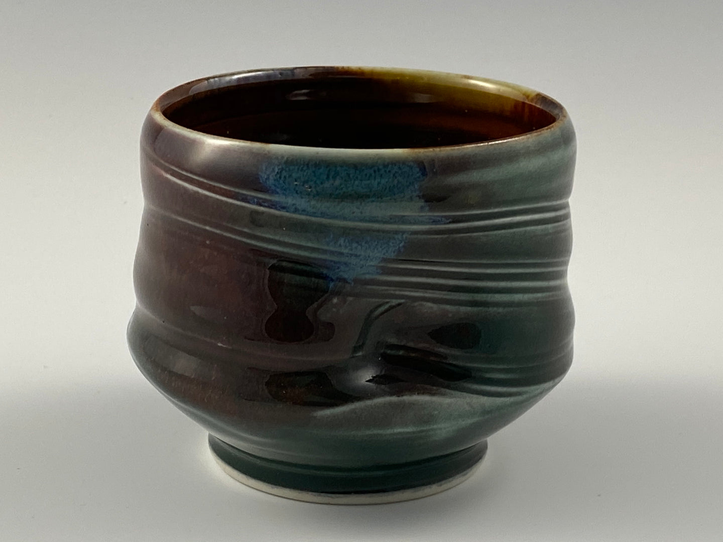 Deep French Green Tea Bowl