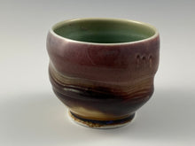Load image into Gallery viewer, Sculpted Celadon and Mauve Tea Bowl

