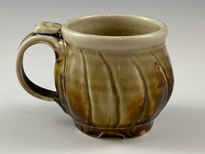 Sculpted Honey Amber Brown 10 oz. Mug