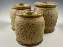 Load image into Gallery viewer, Three Piece Tan Canister Set
