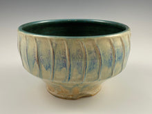 Load image into Gallery viewer, Matte Green Fluted Bowl

