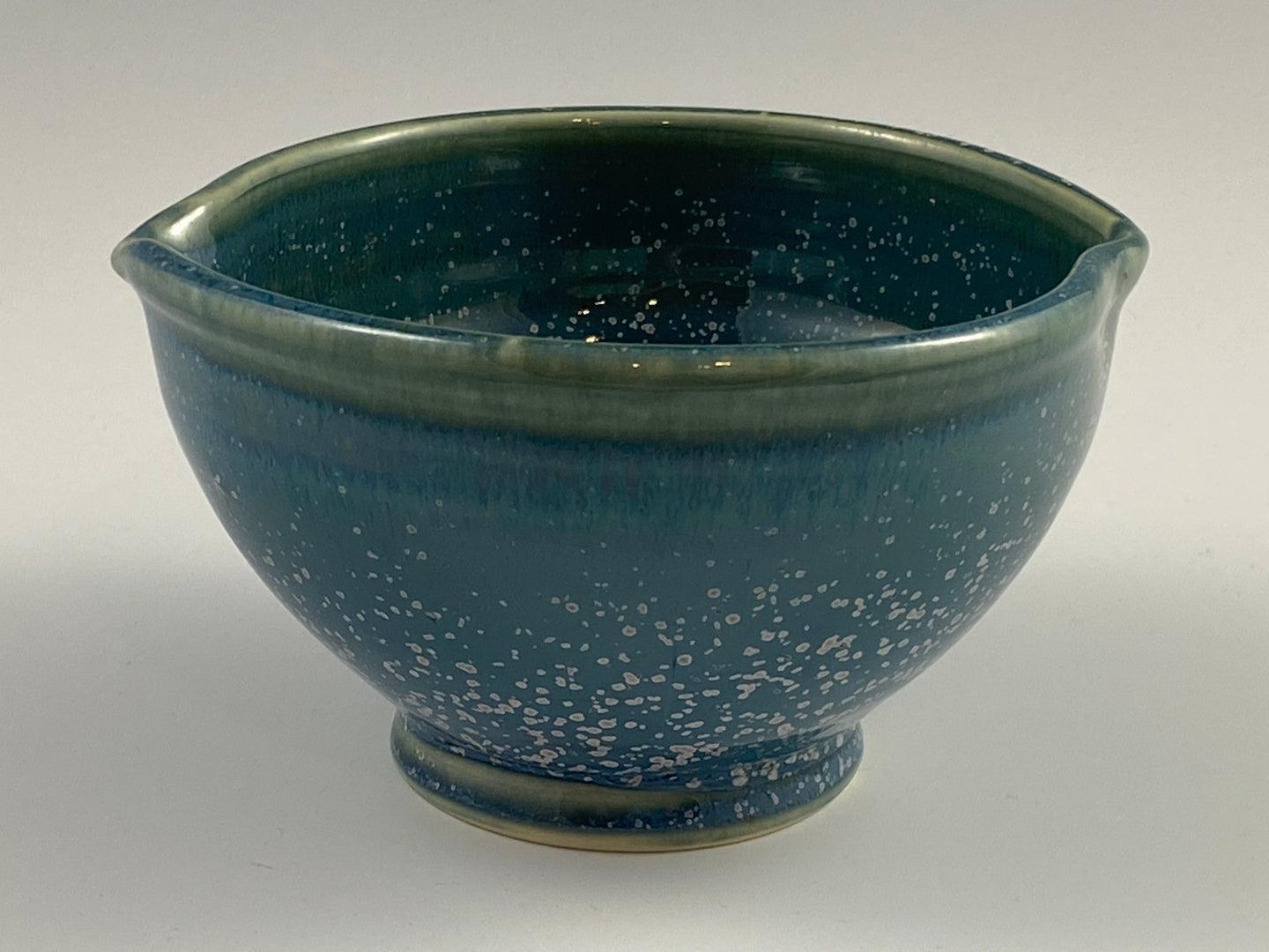 Small Blue Crystallized Bowl