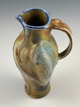 Load image into Gallery viewer, North Carolina Wood Fire Tan and Blue Pitcher
