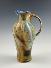 Load image into Gallery viewer, North Carolina Wood Fire Tan and Blue Pitcher
