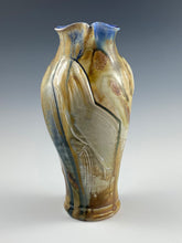 Load image into Gallery viewer, North Carolina Wood Fire Tan and Blue Pitcher

