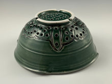 Load image into Gallery viewer, Green Glazed Colander
