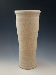 Harvest Wheat Carved Stoneware Vase